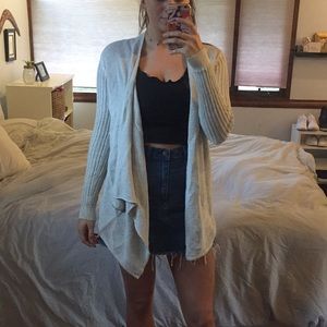 All Saints Beige Cardigan Zipper like New sz 6